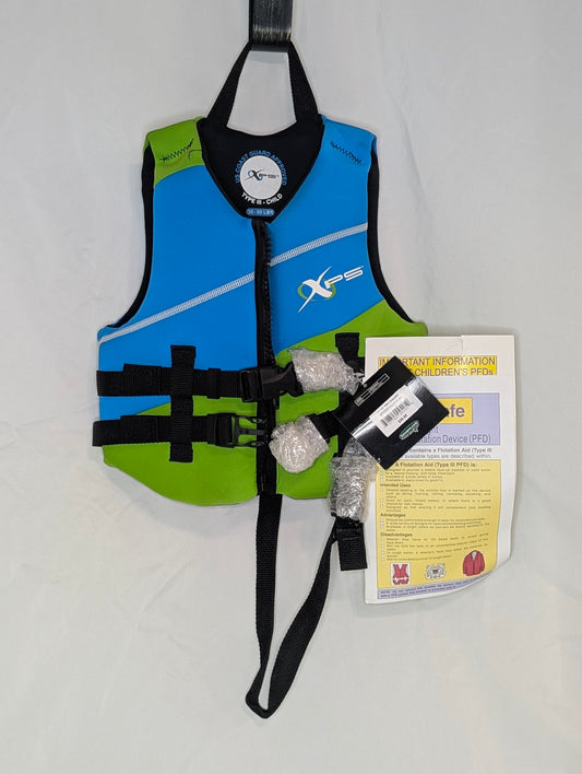 NEW XPS life vest for kid 30-50 pounds; coast