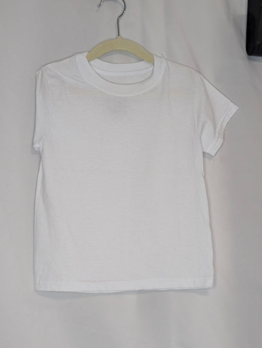 EUC Hanes s/s white crew neck undershirt 2/5 - size Youth - 4 (XS)