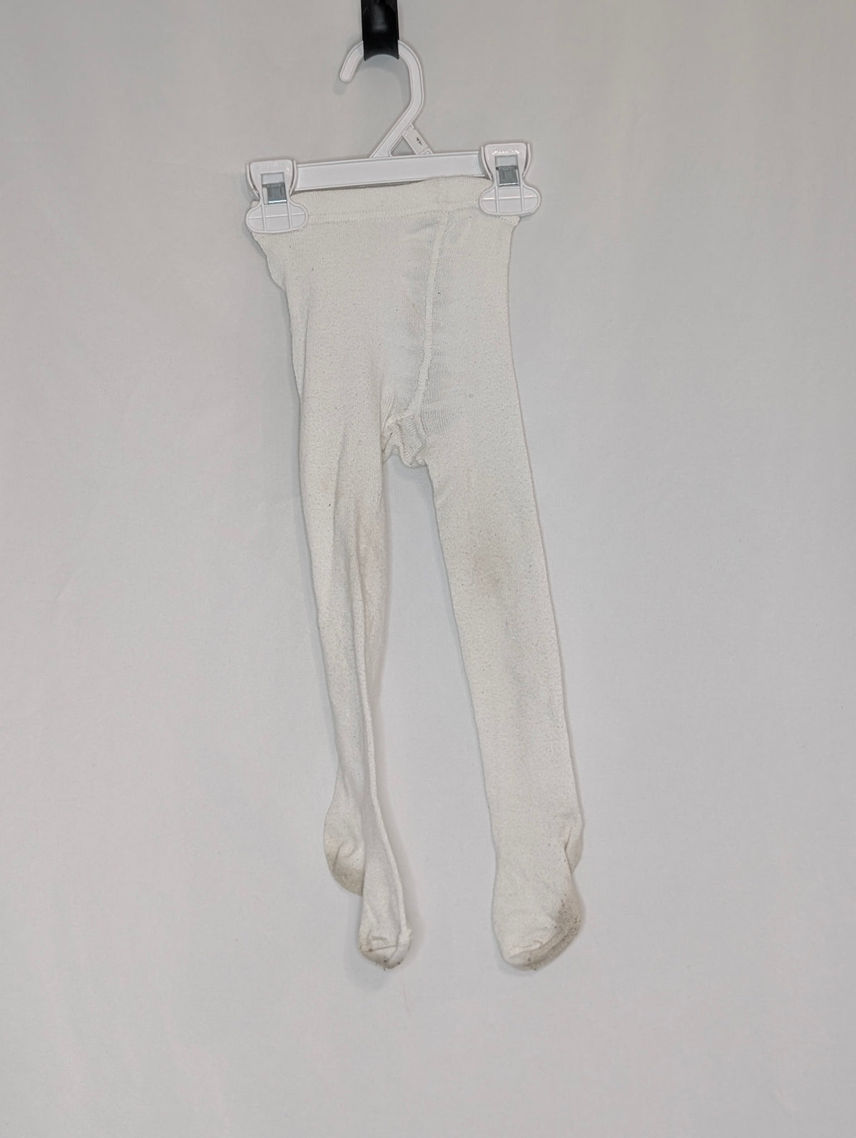 GUC cotton white legging thicker, butt area is a - size Toddler - 3T