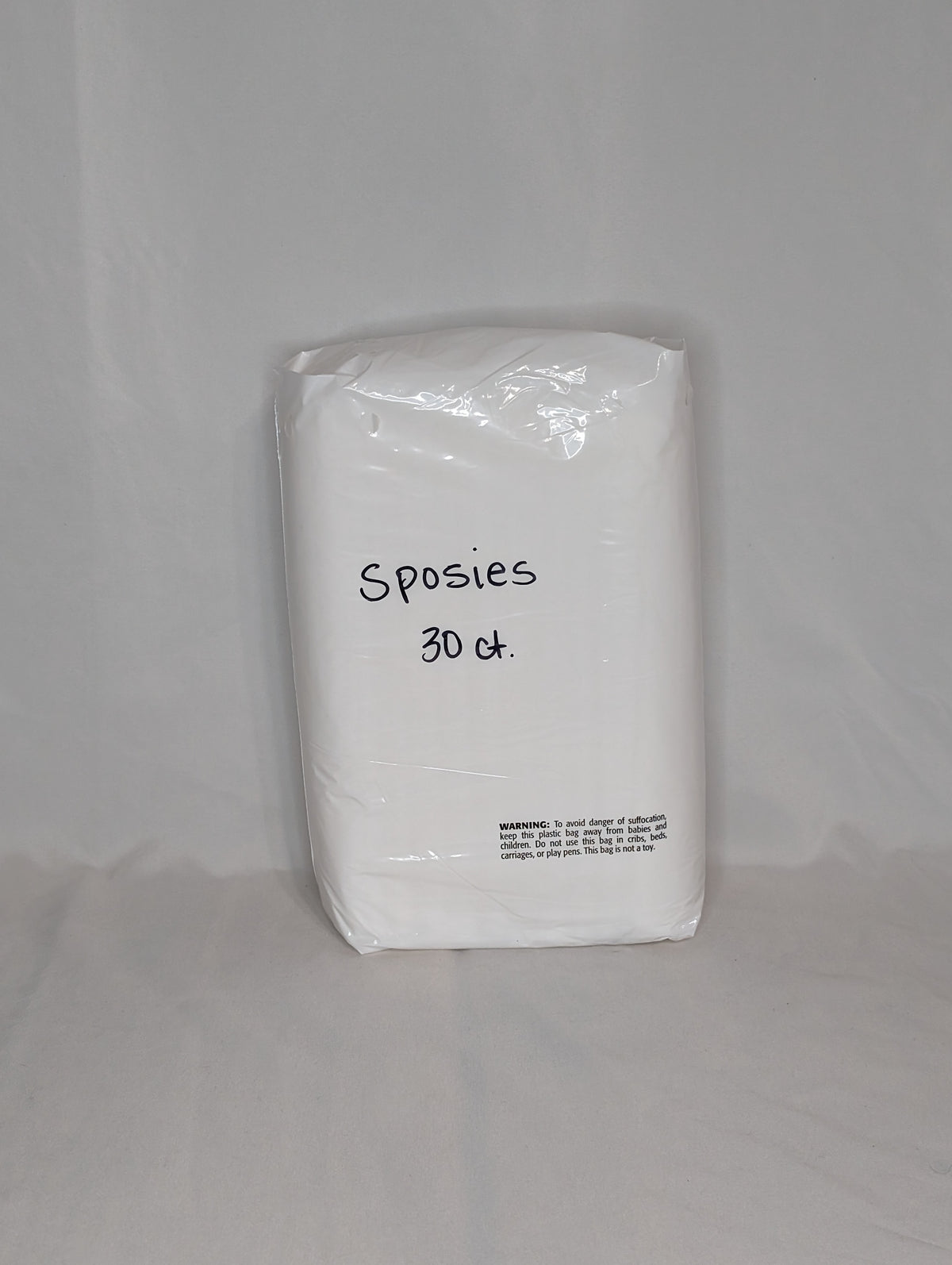 NEW Sposies, 30 count for diaper sizes 3-6