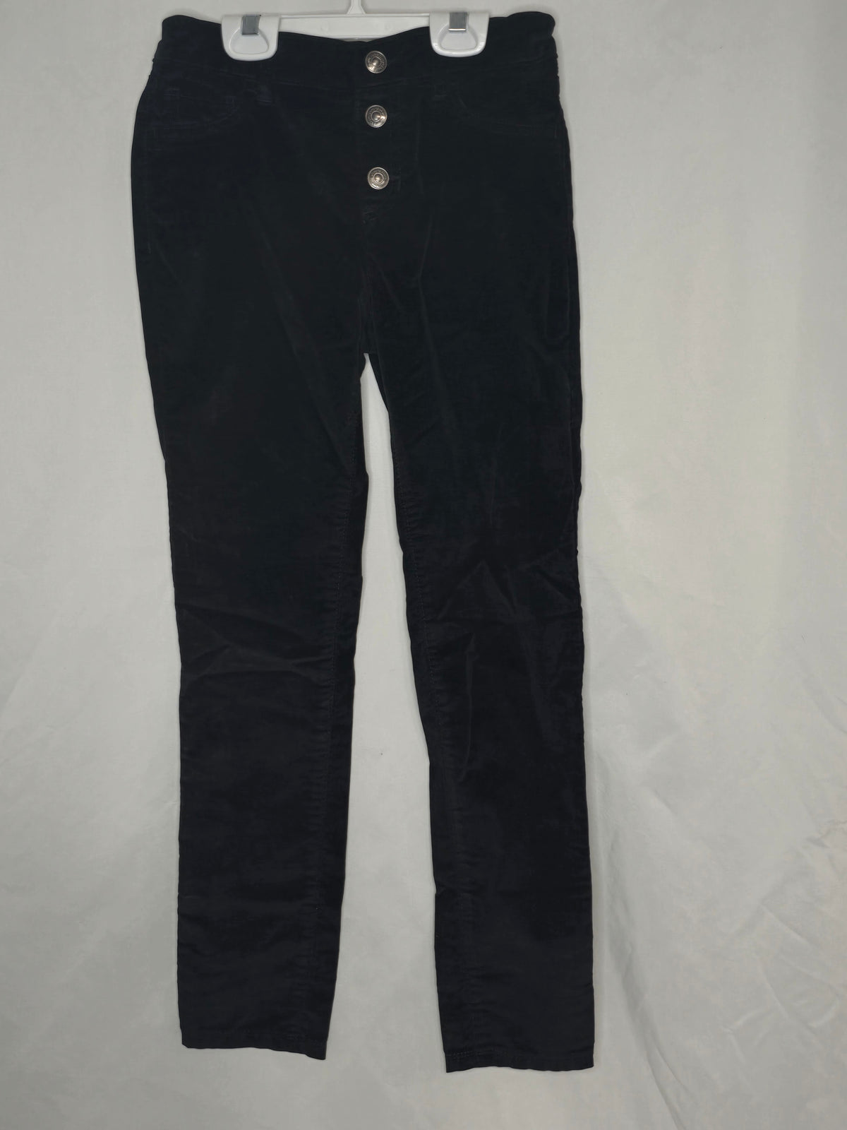 EUC JumpBean black velvet jegging, adj. - size Youth - 10 (L)