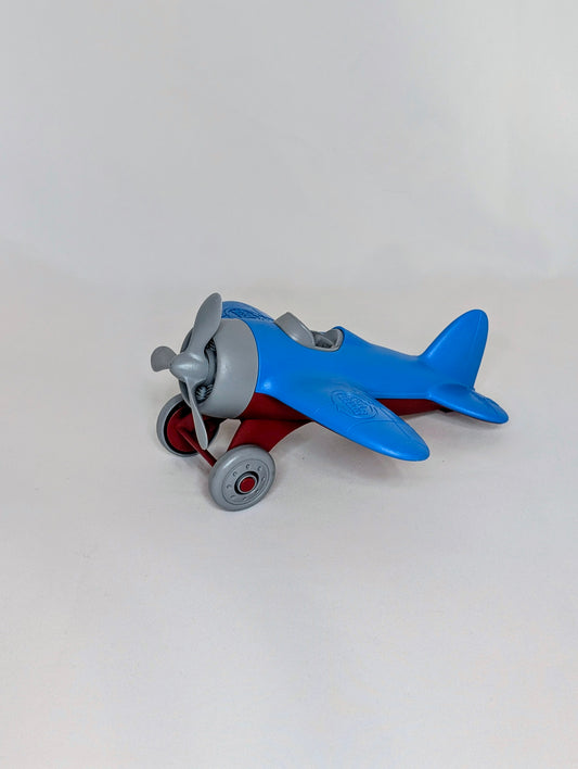 EUC Green Toys Plane, 9 long, blue, red, grey