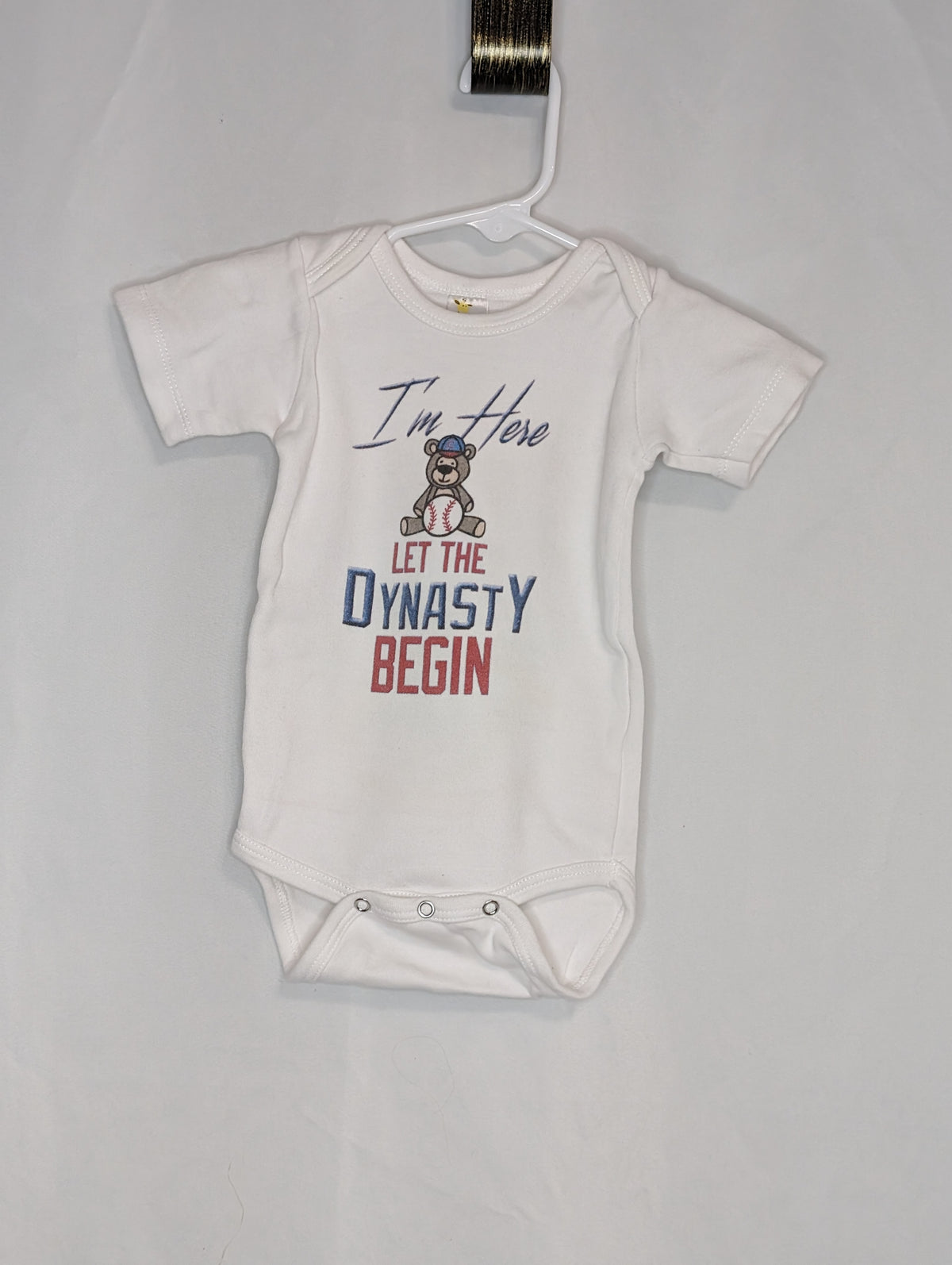 VGUC Chicago Cubs onesie teddy bear/baseball, - size Month - 6-12