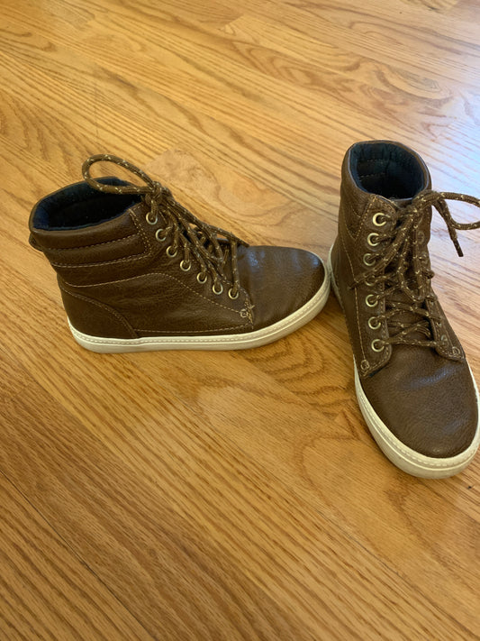 Brown dress boot-shoes *Old Navy - size Shoes - Kids 13