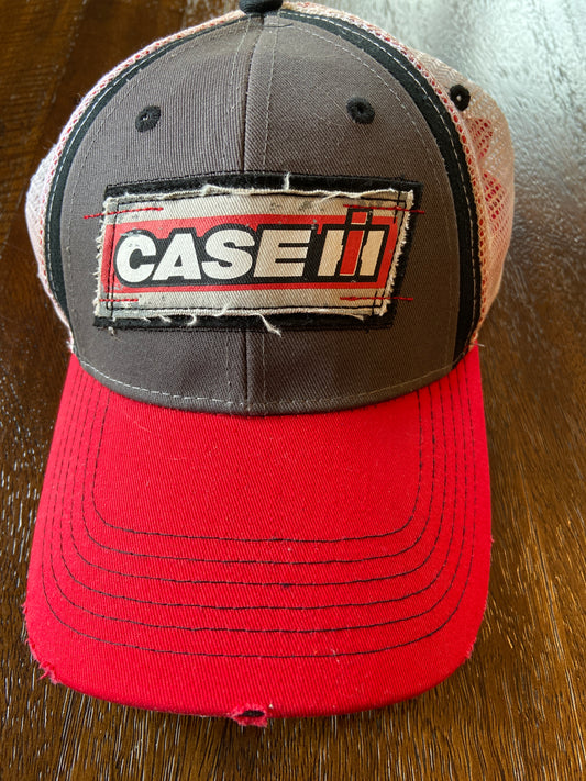 Case IH baseball hat *like new, farm red gray