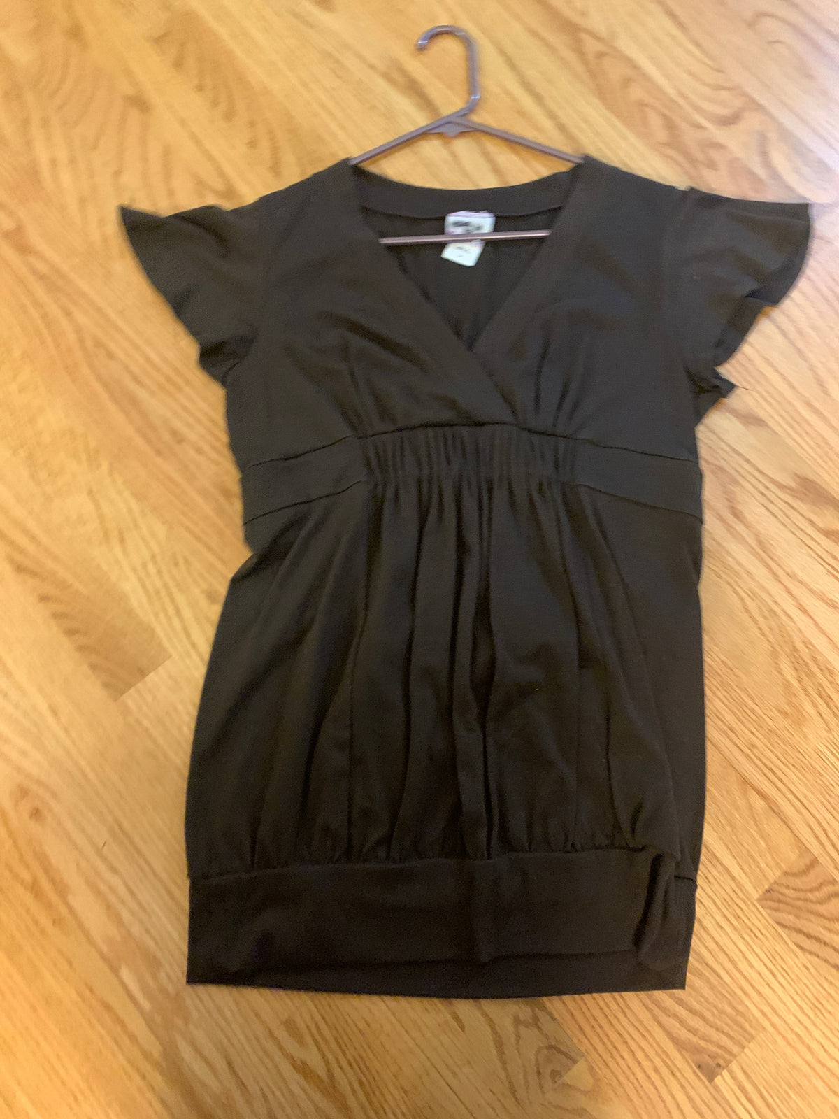 Brown ruched top Maternity fit - size Women - M (8/10)