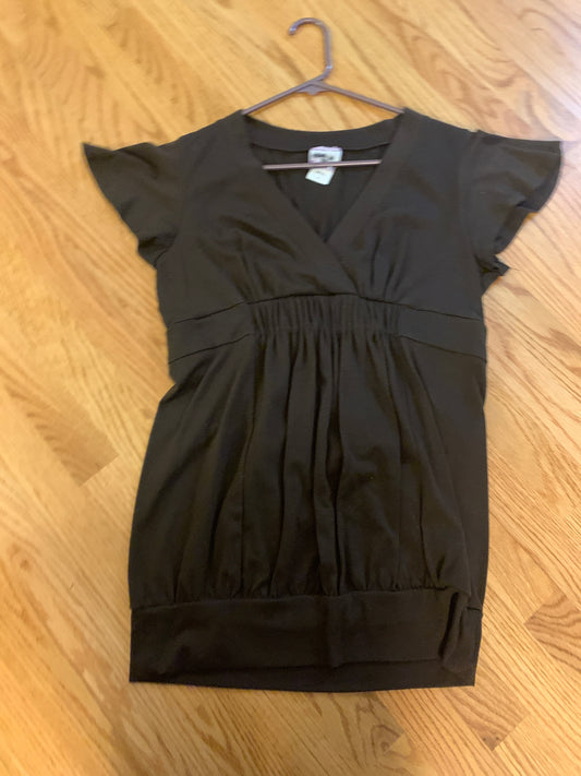 Brown ruched top Maternity fit - size Women - M (8/10)