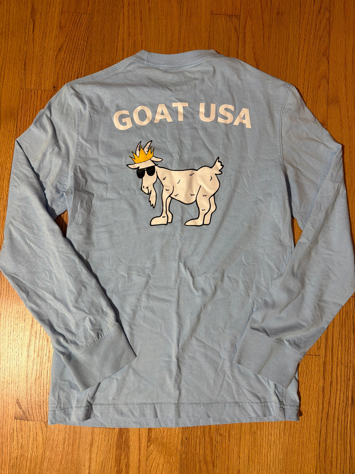 Blue Goat USA ls tee Sports, Lacrosse. Hockey - size Teen/Men - XS (26-28)