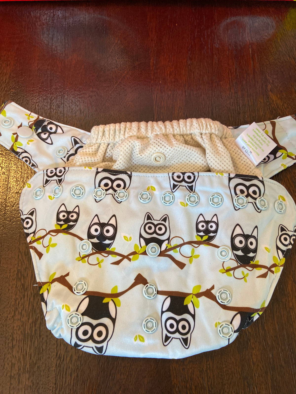 Cloth Diaper Cover *new, light blue owls