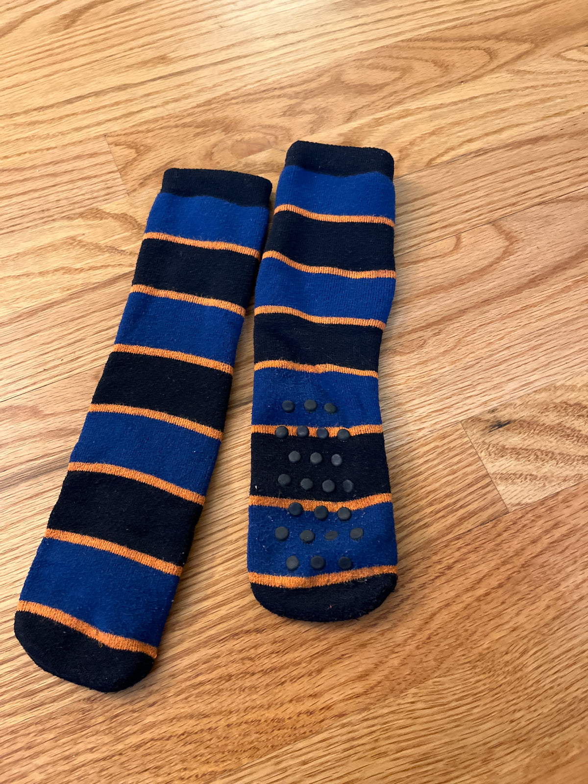 Blue/navy slipper socks