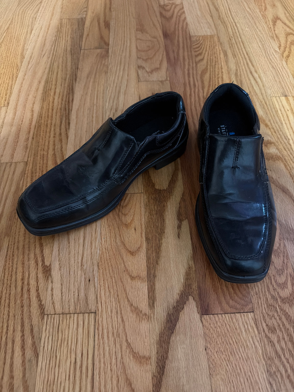 Black dress shoes Stafford slip-ons - size Shoes - Adult 5