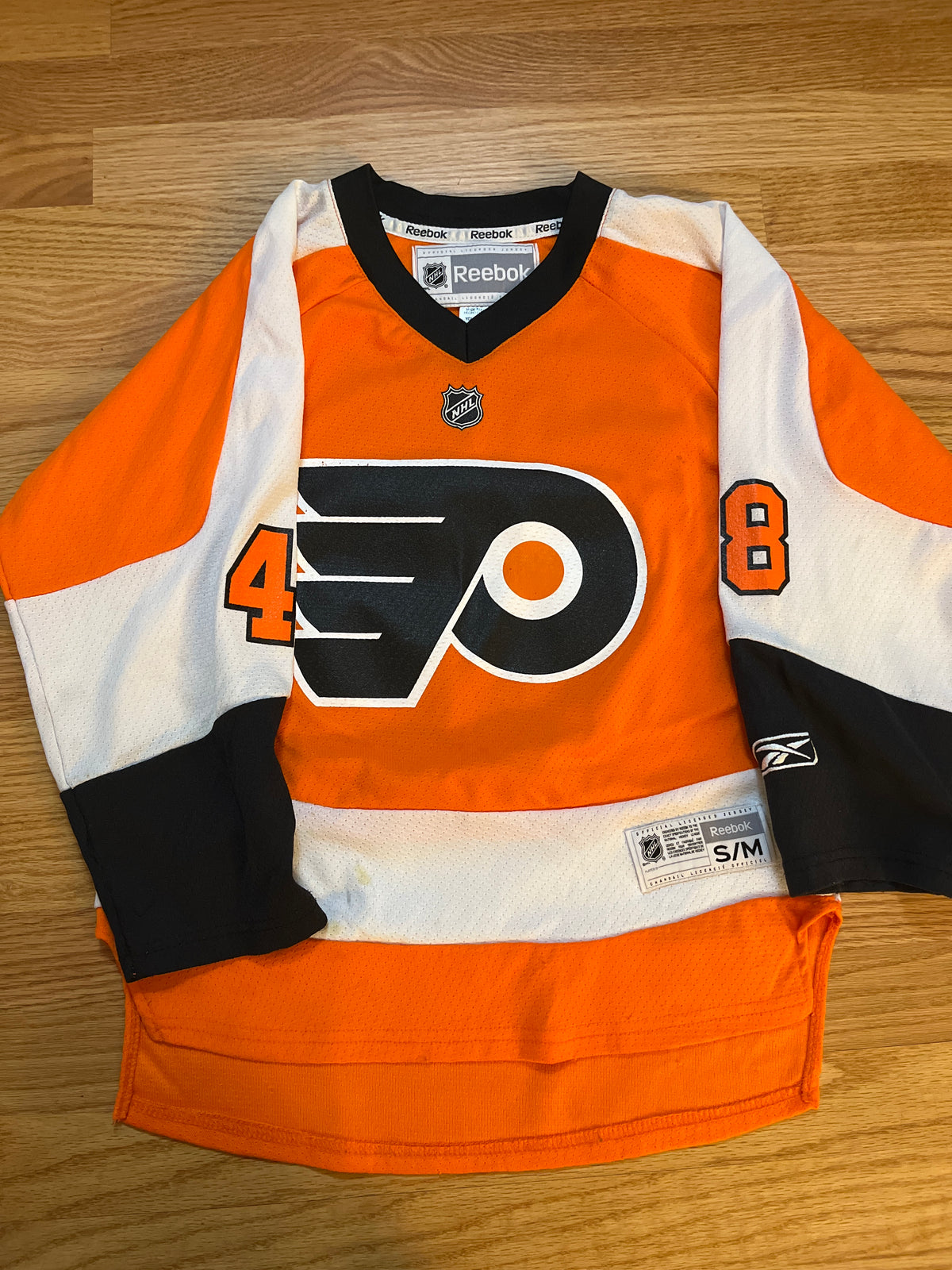 Briere hockey jersey Philadelphia Flyers #48 - size Youth - 6 (S)
