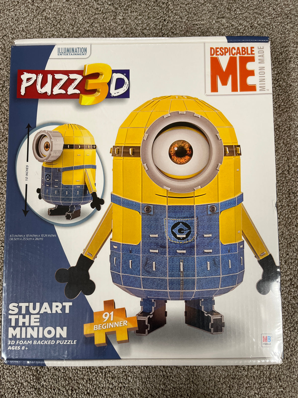 Stuart the Minion 3D Despicable Me-BRAND NEW!