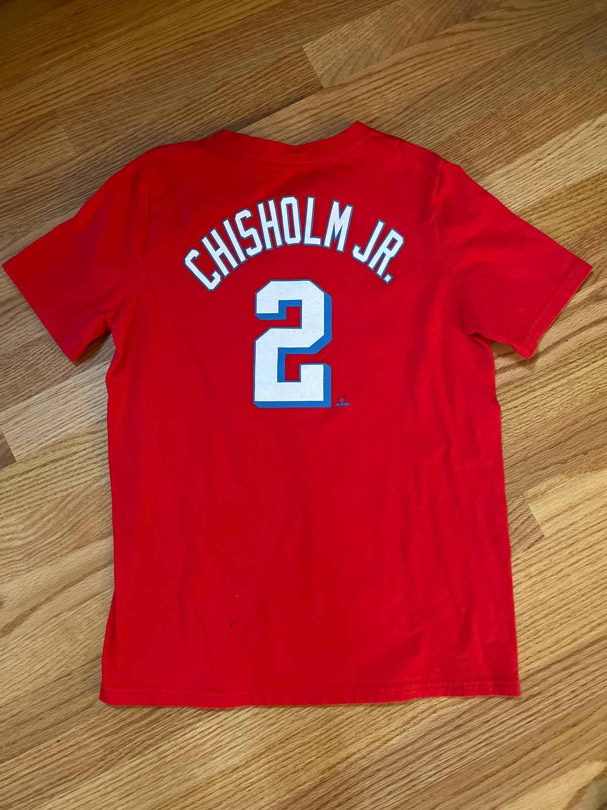 Red Chisholm Jr. jert Nike Miami Marlins #2 - size Youth - 10 (L)