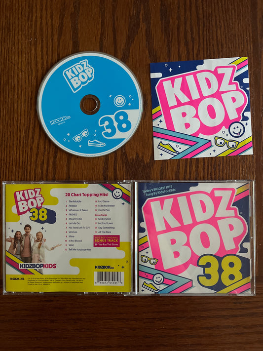 Kidz Bop 38 CD W/ sticker