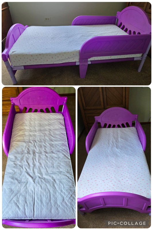 Delta Children's bed Toddler bed purple frame