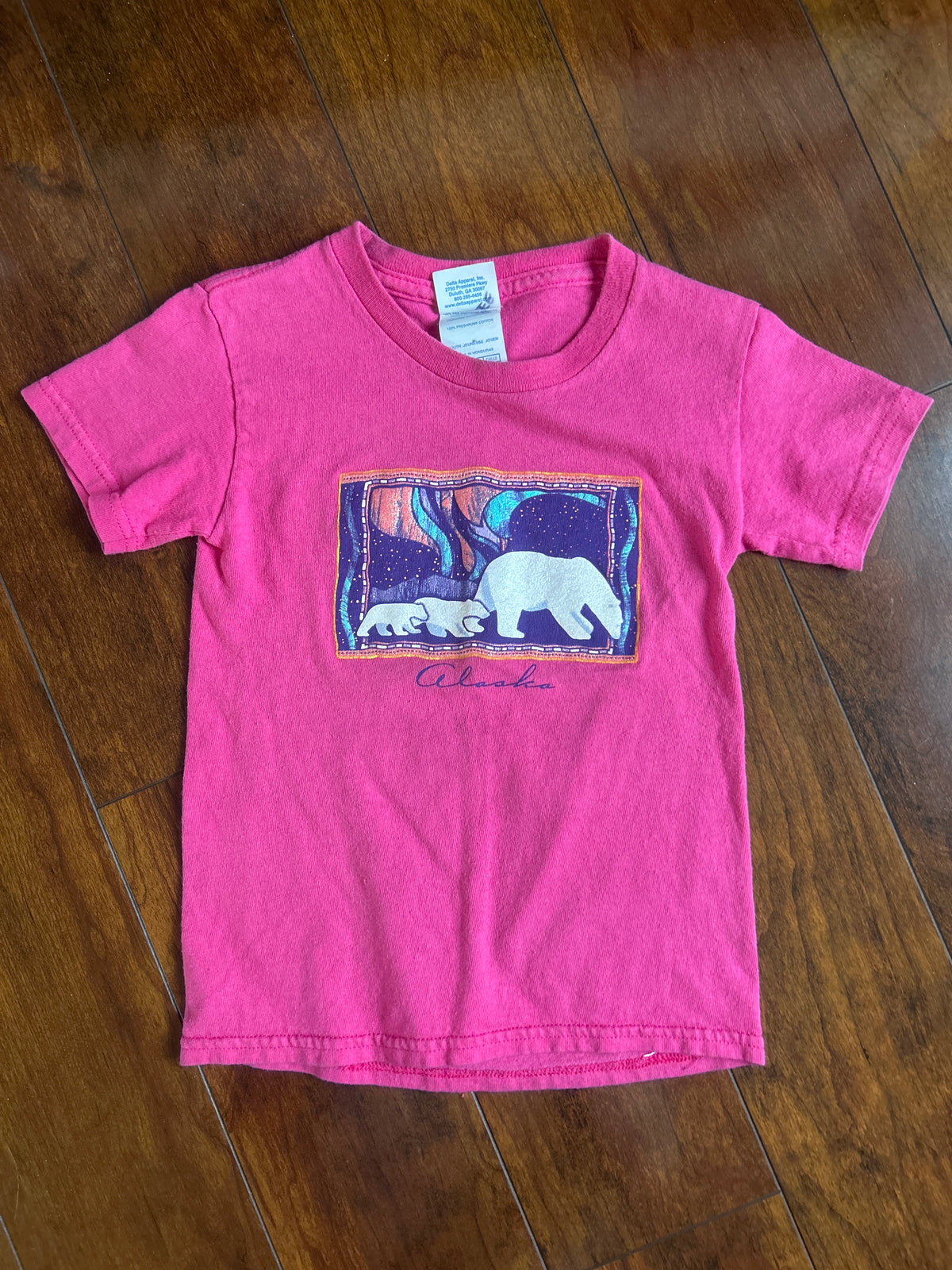 Pink Alaska tshirt VGUC - size Youth - 5 (XS)