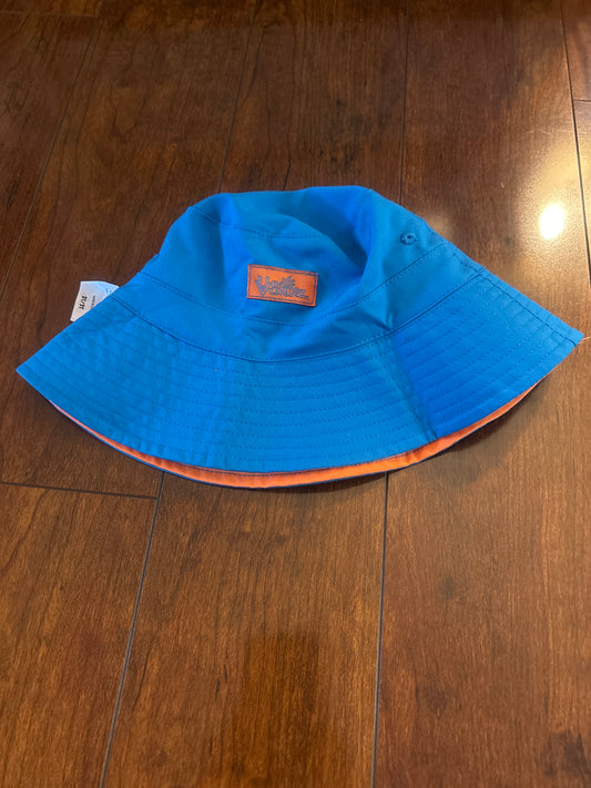 UV Skinz water hat EUC Reversible- blue/orange