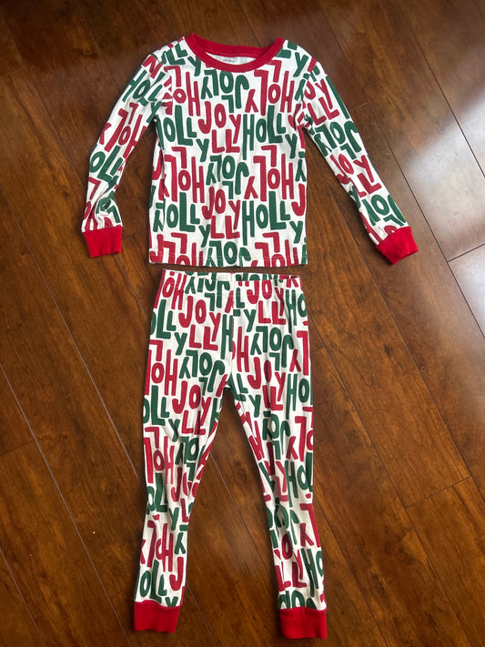 Carter's pjs VGUC Christmas holly jolly - size Youth - 5 (XS)