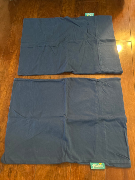 Toddler pillowcases NWOT Blue x2 soft!