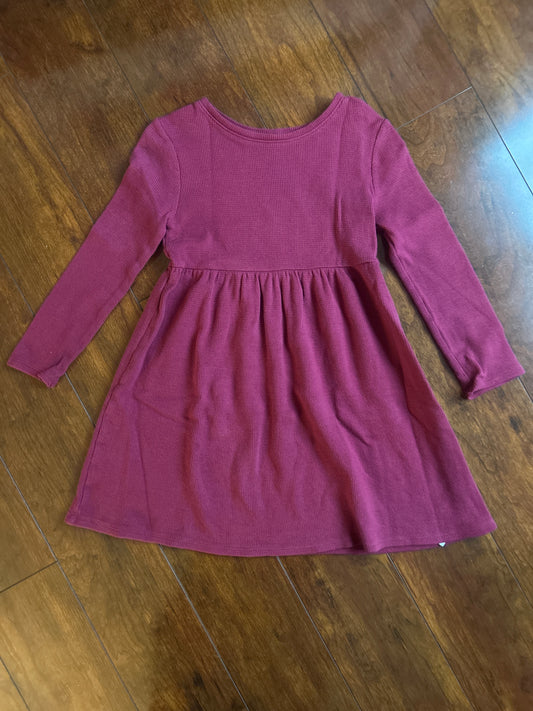 Old Navy dress VGUC LS maroon - size Toddler - 5T