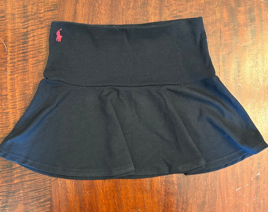 RALPH LAUREN NAVY COTTON SKIRT KNIT GUC - size Youth - 7 (S)