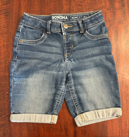 SONOMA BERMUDA SHORTS JEAN SOFT PLAY - size Youth - 7 (S)