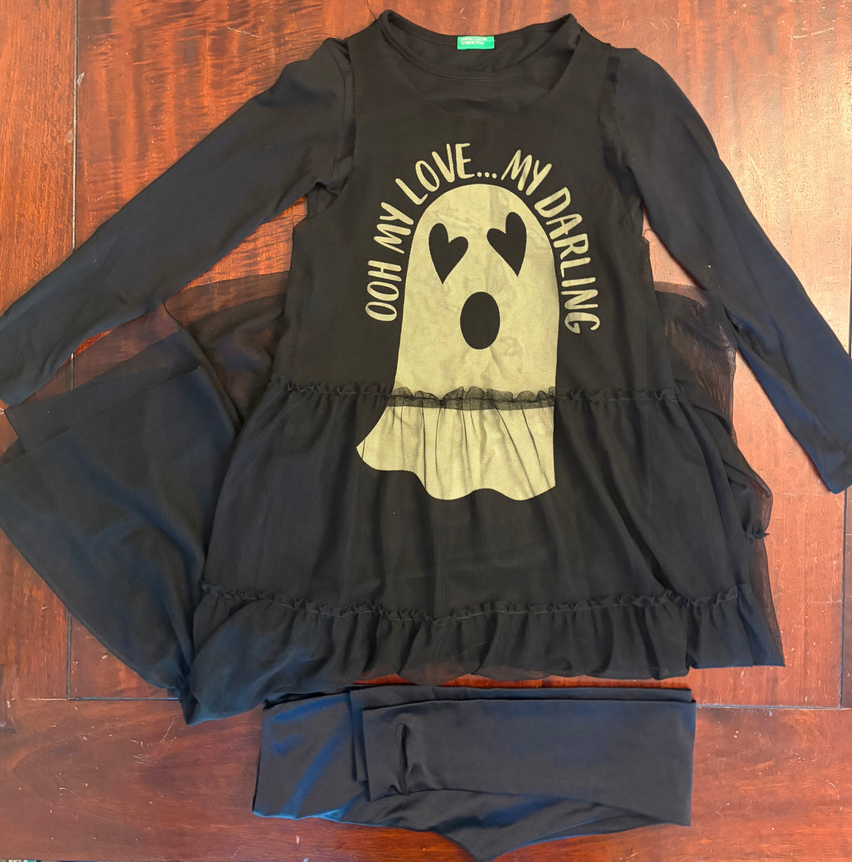 GHOST COSTUME DRESS UNITED COLORS OF BENETON - size Youth - 6 (S)