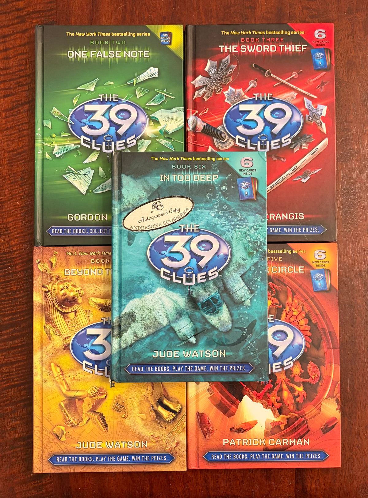 THE39 CLUES BOOKS 2, 3, 4, 5, 6 HARDCOVER