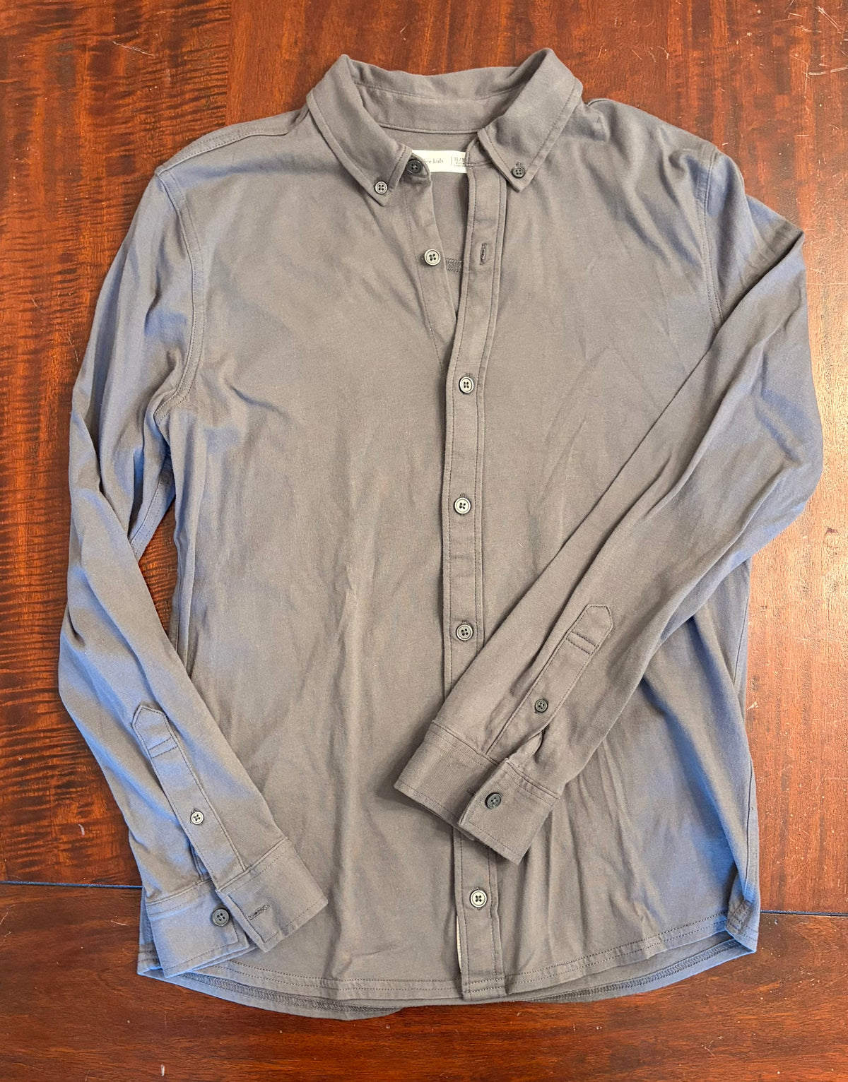 ABERCROMBIE COTTON LONG SLEEVE BUTTON DOWN - size Youth - 14 (XL)