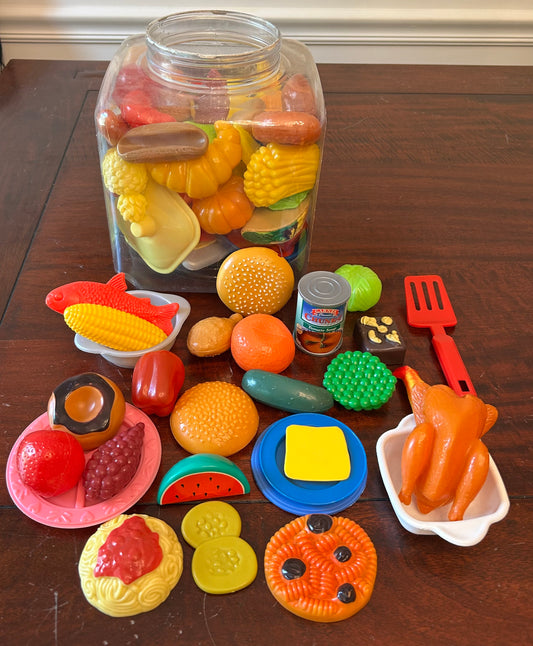 PLASTIC FOOD ITEMS MANY EXAMPLES