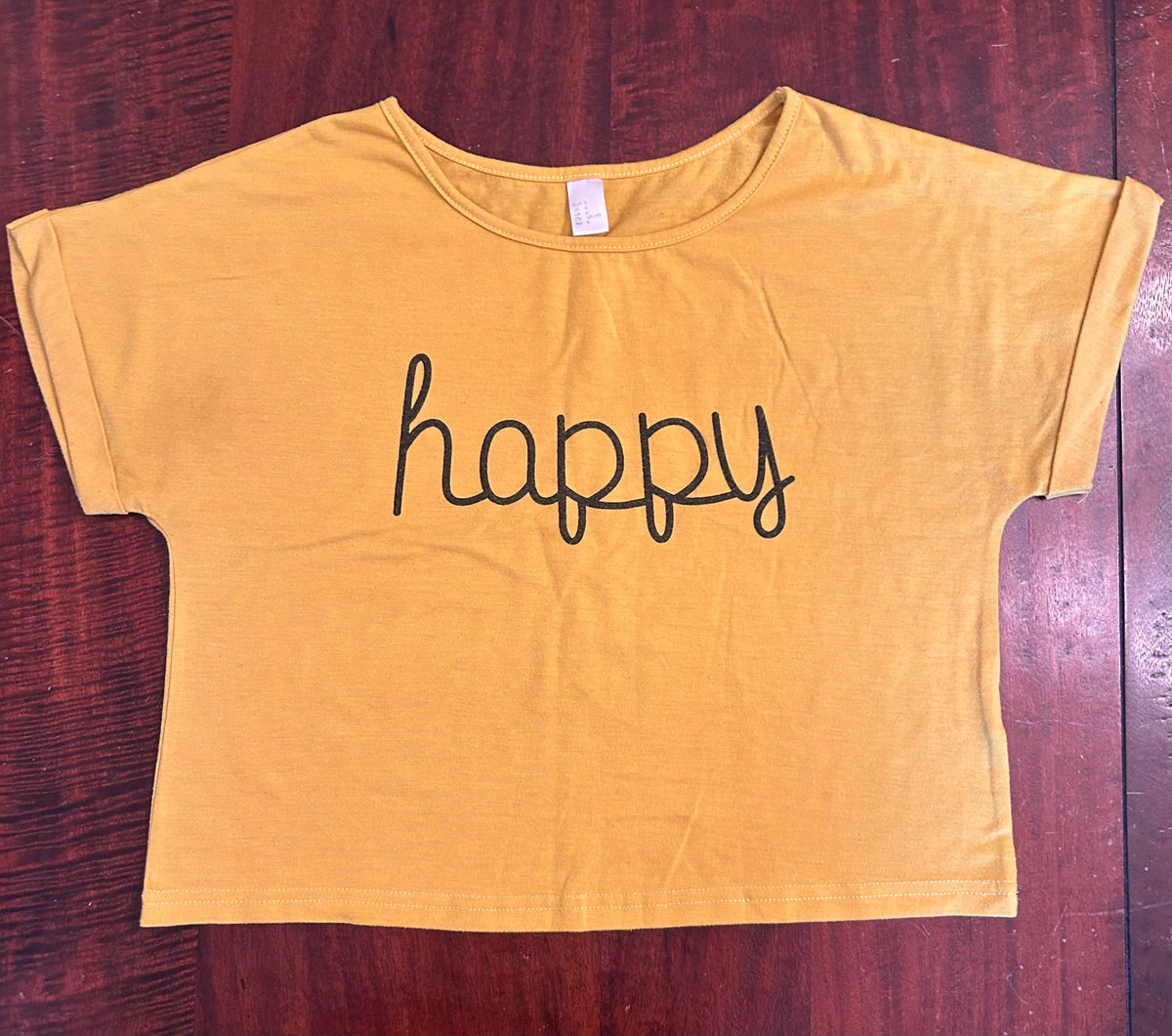 MUSTARD CROP TOP GUC SHORT SLEEVE - size Junior - S (3/5)