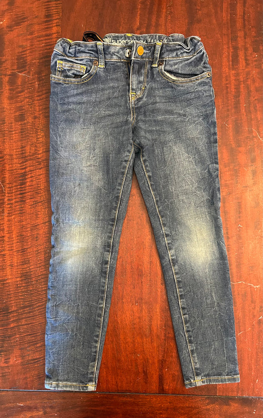 GYMBOREE SUPER SKINNY JEANS EUC WAIST ADJUST - size Youth - 7 (S)