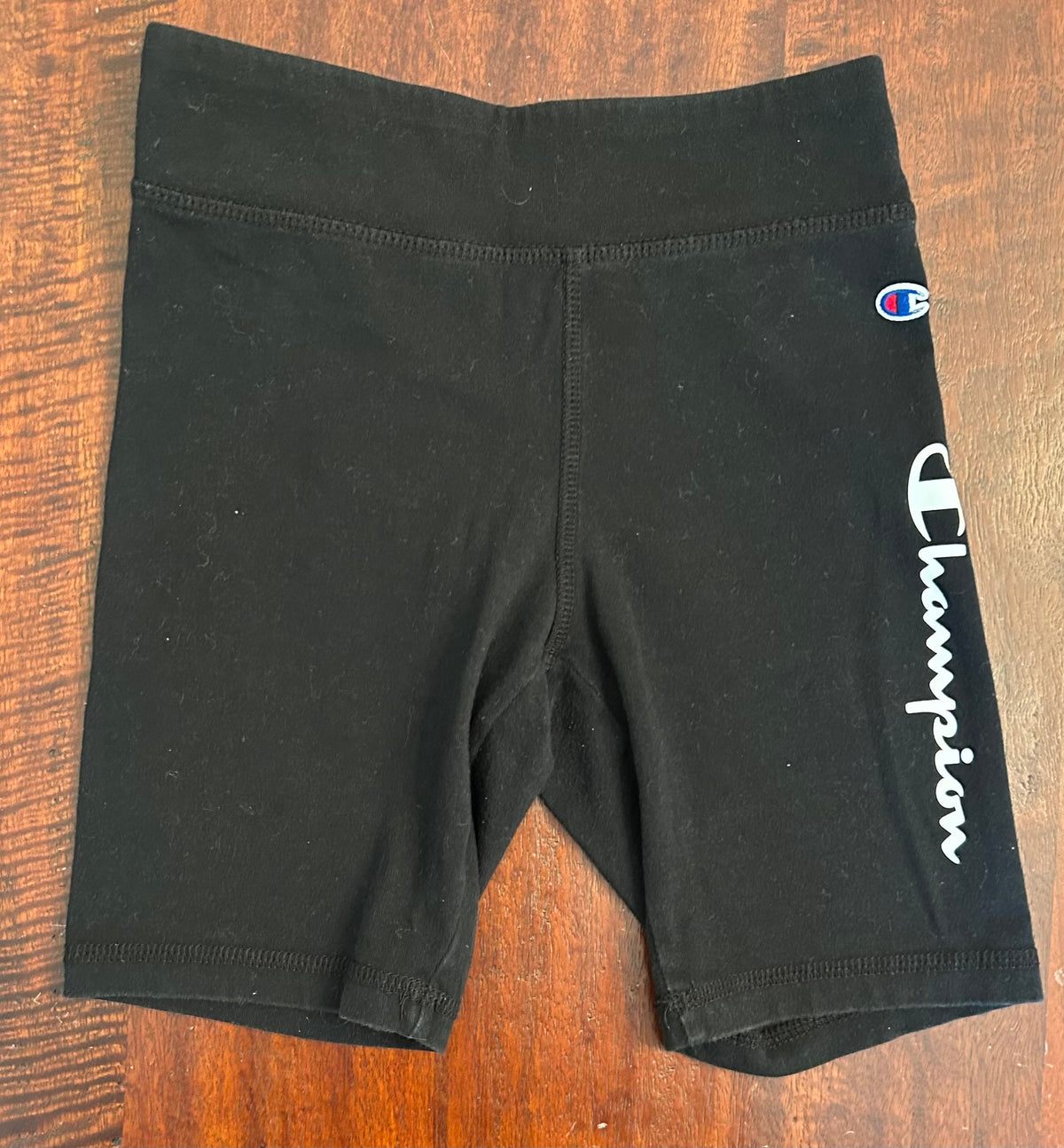 CHAMPOIN BIKER SHORT BLACK GUC - size Youth - 6 (S)