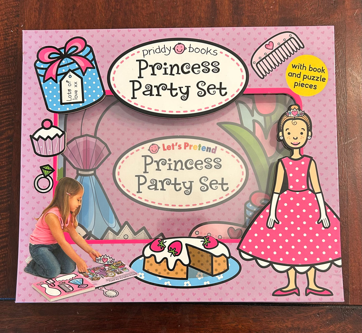 PRINCESS PARTY SET PUZZL 3+ HARD CARDBOARD PIECES