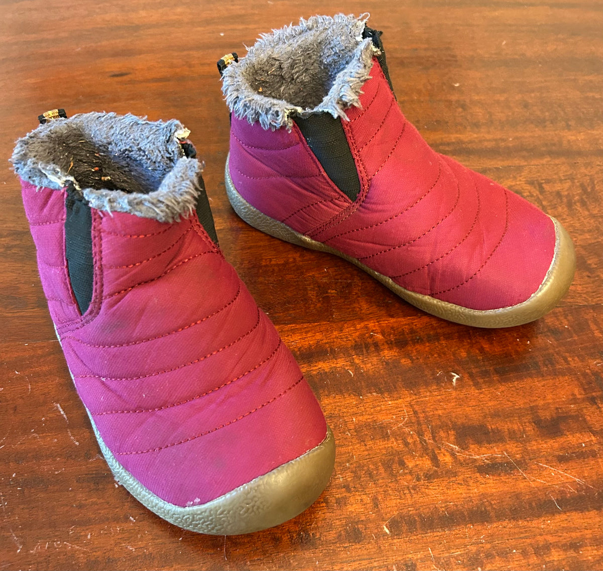 WINTER BOOTIE RED PLAY WARM LINING - size Shoes - Kids 12