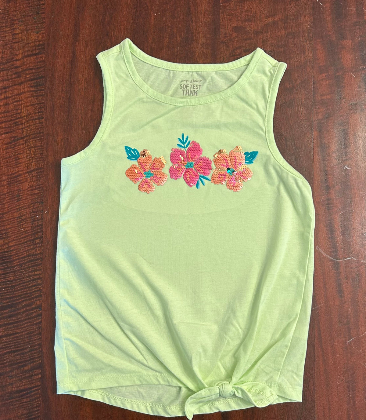 JUMPING BEANS TANK TOP YELLOW GUC - size Youth - 6 (S)