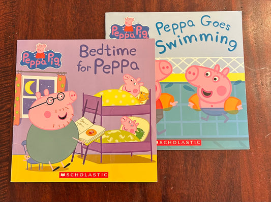 PEPPA PIG X2 BOOKS THIN