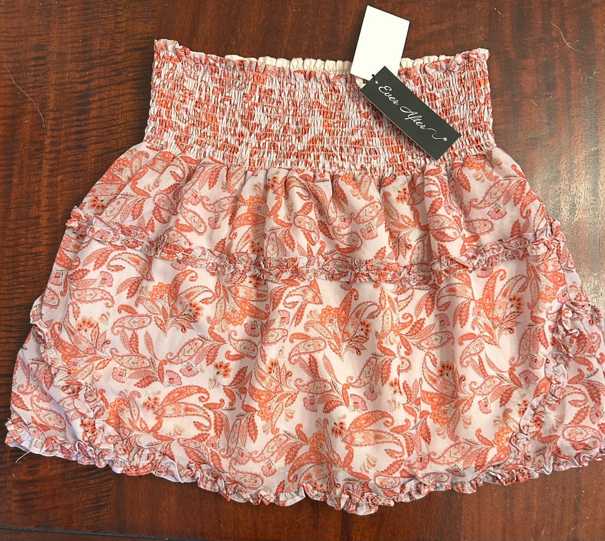 EVER AFTER SKIRT NWT NEW FLOWERY - size Junior - S (3/5)
