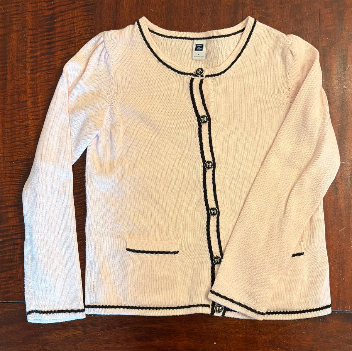 JANIE JACK PINK CARDIGAN LIKE NEW DRESSY - size Youth - 5 (XS)