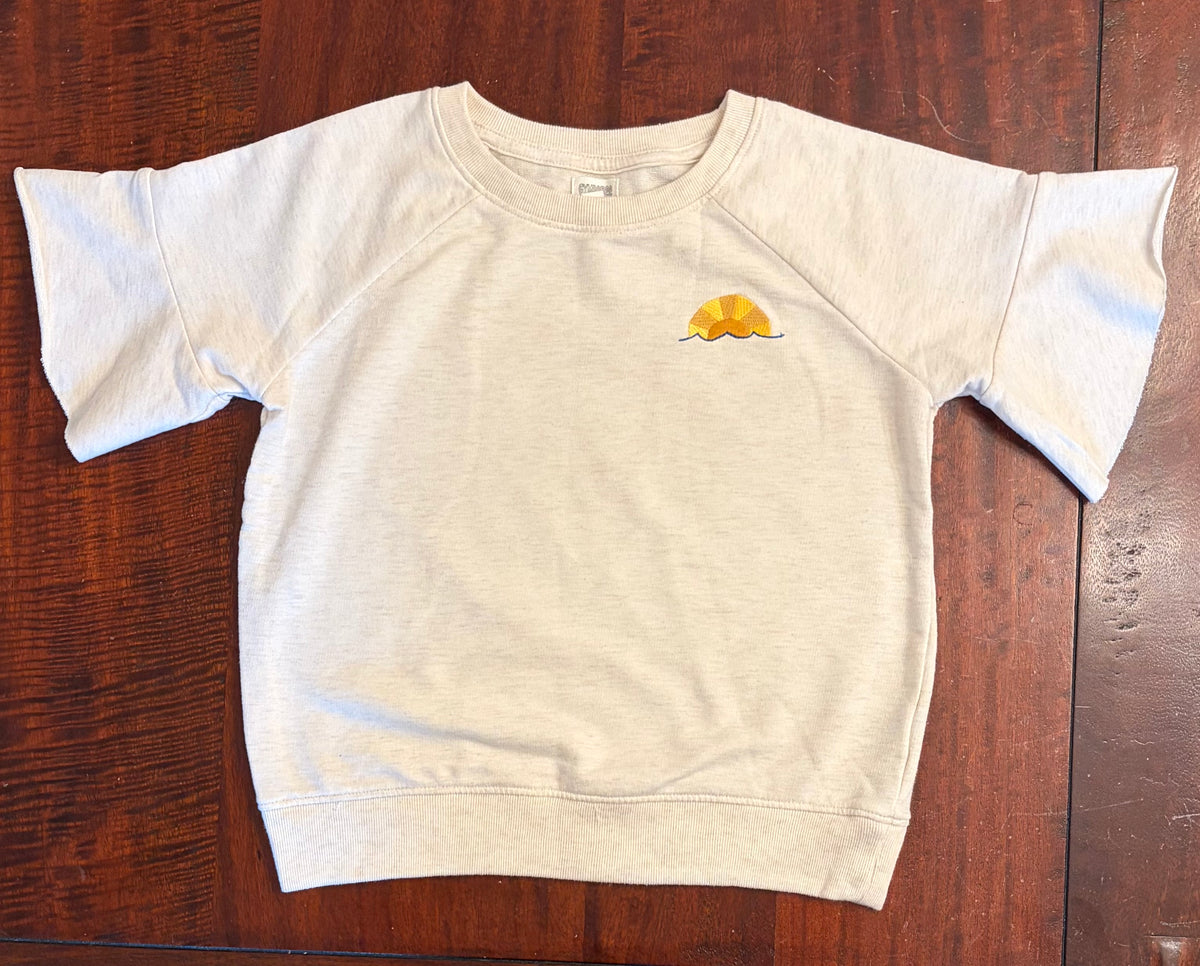 GYMBOREE LIGHT HEATHER LONG SLEEVE GUC - size Youth - 8 (M)