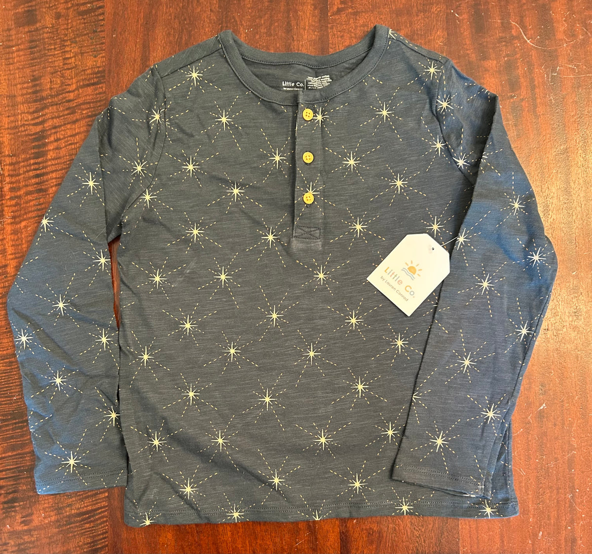 LITTLE CO. COTTON LONG SLV THIN NEW NWT - size Youth - 6 (S)