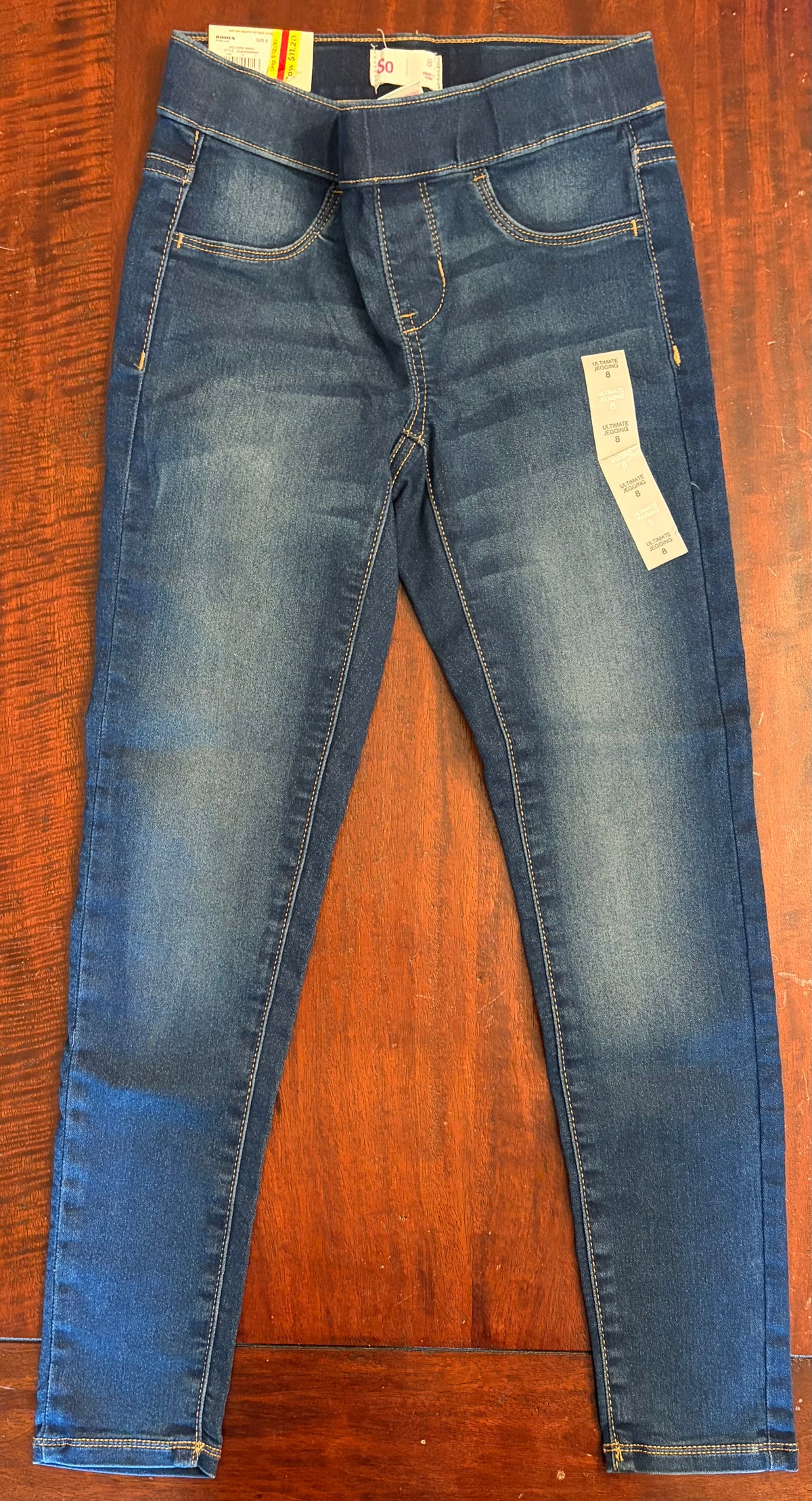 SO BLUE PULL ON JEGGING SKINNY NEW WITH TAG - size Youth - 8 (M)