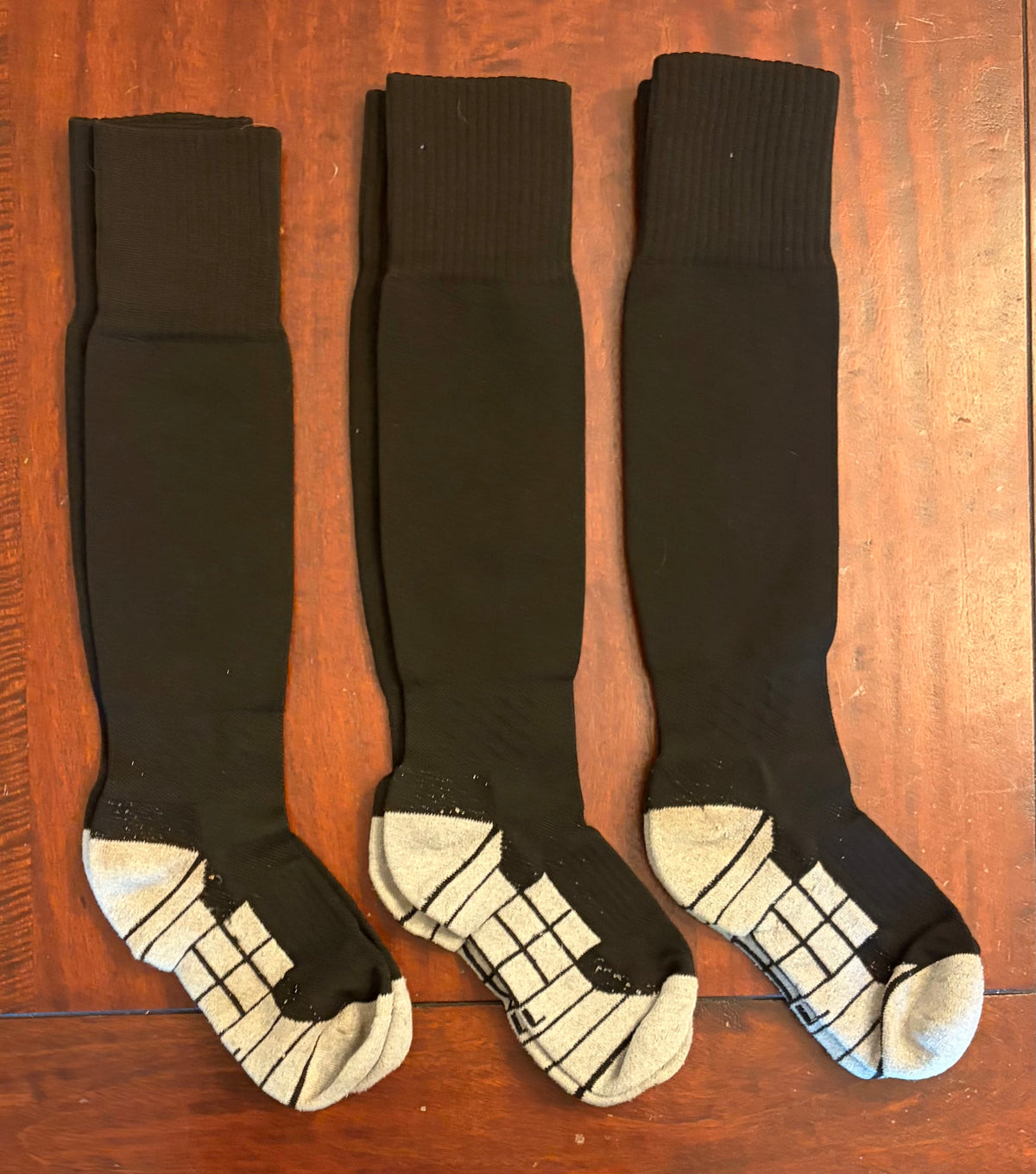 SOCCER SOCKS BLACK SIZE L EUC