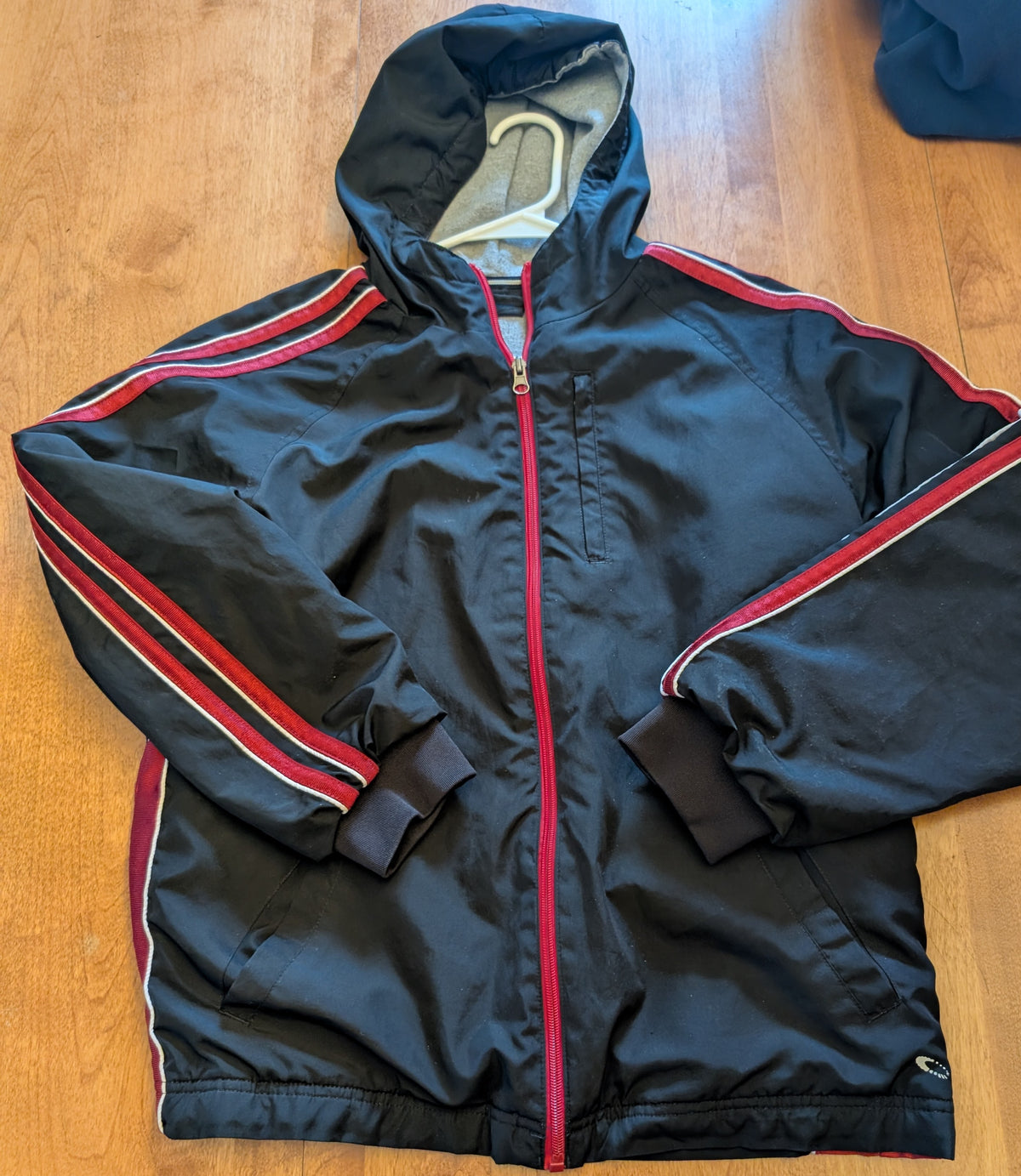 Black jacket Red trim - size Youth - 18 (XXL)
