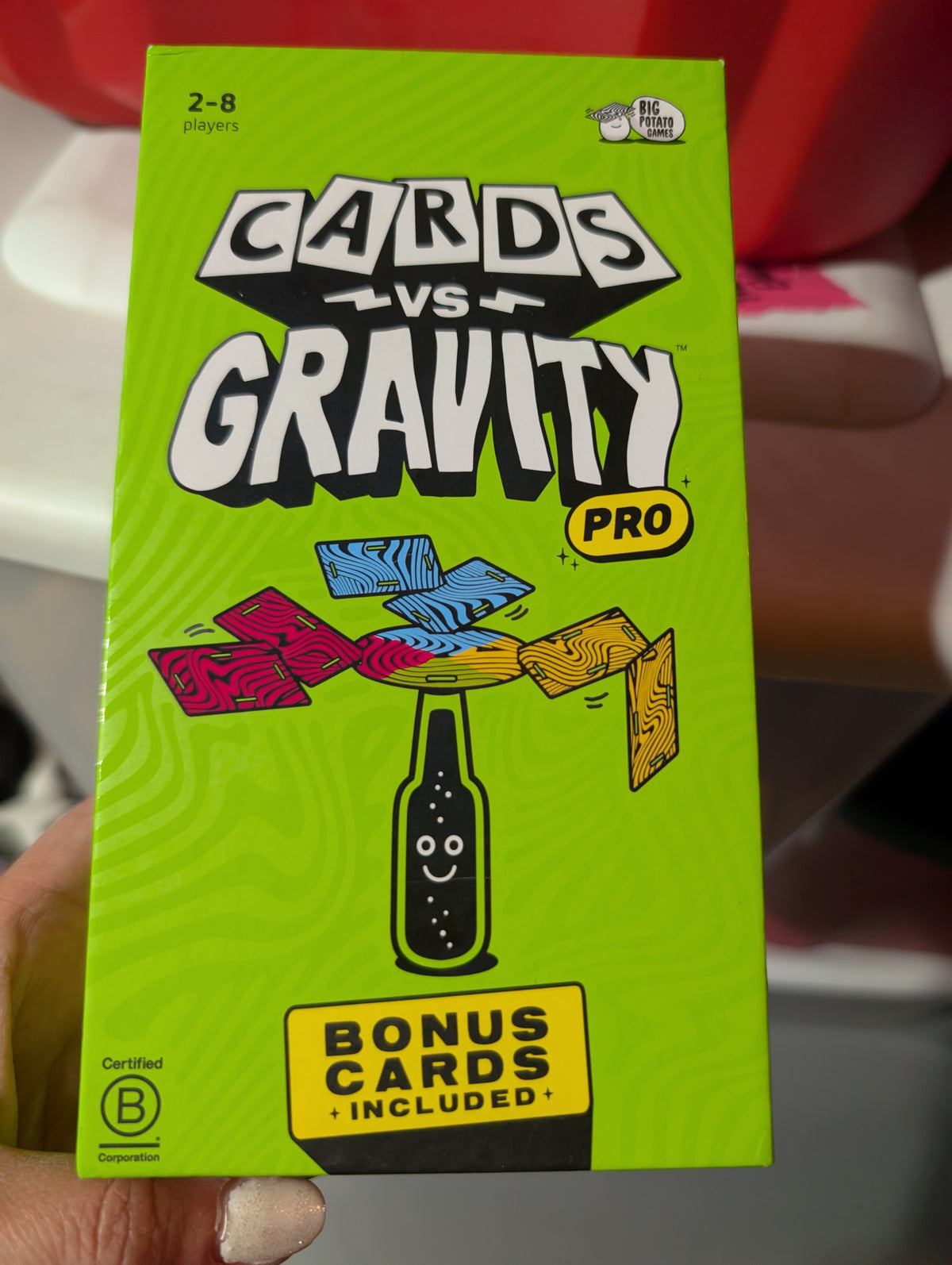 Cards vs gravity