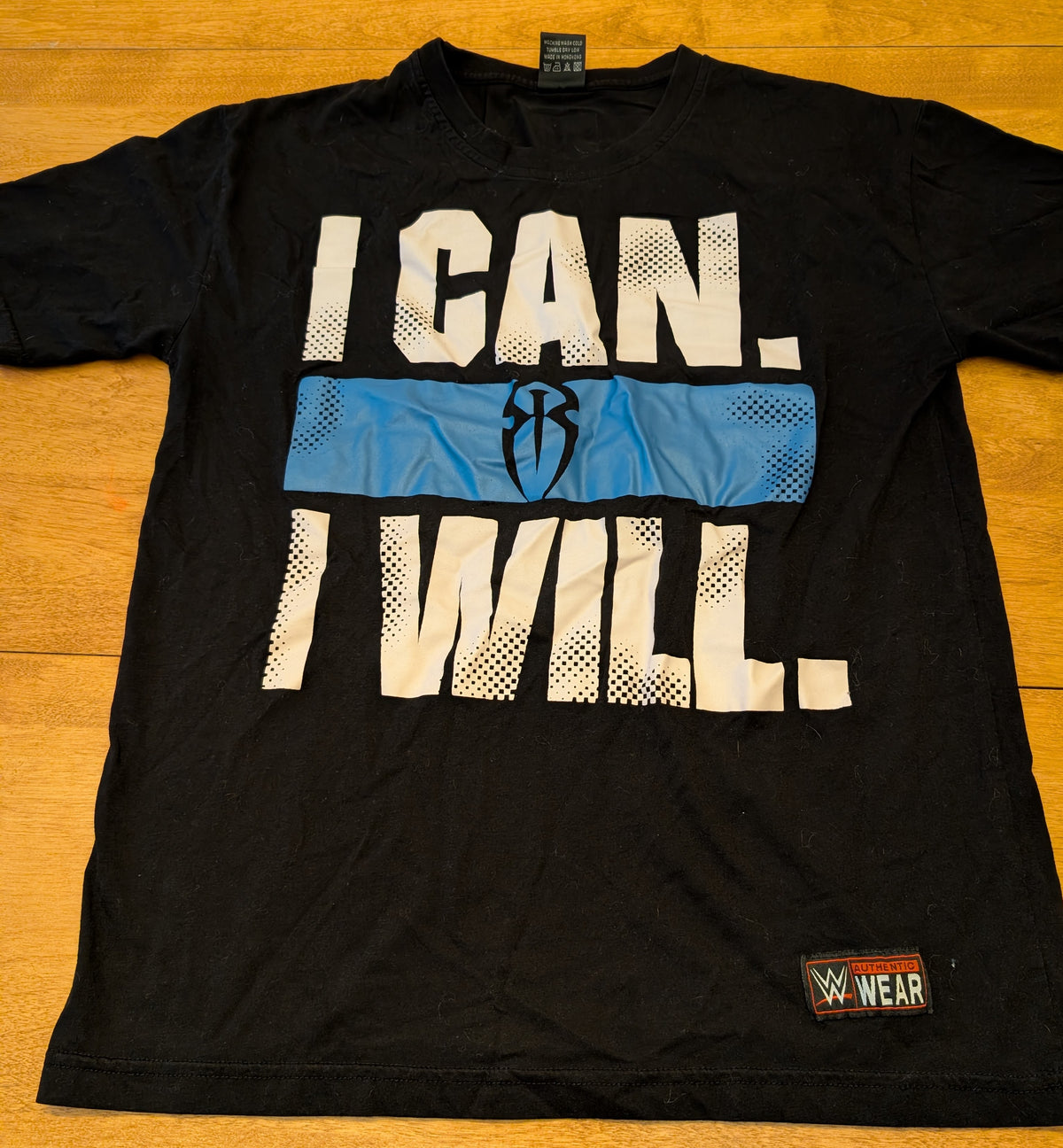 WWE tshirt I can and I will - size Teen/Men - M (32-34)