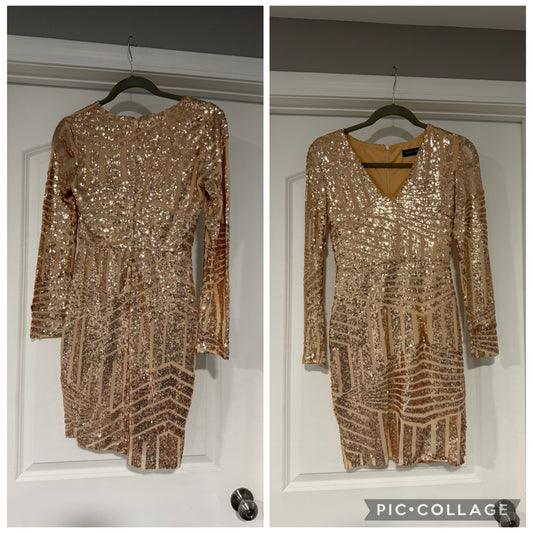 Miss ORD XS Gold sequence dress - size Women - XS (0/2)