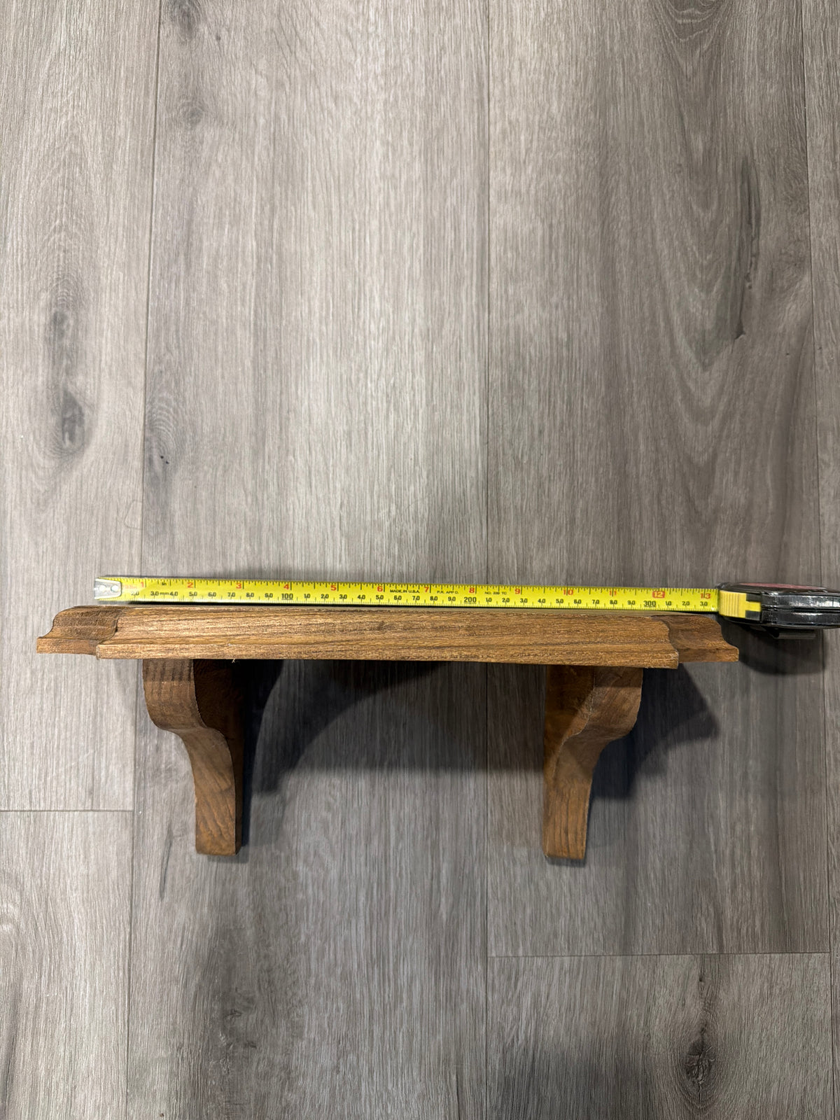 Wooden shelf 12in long
