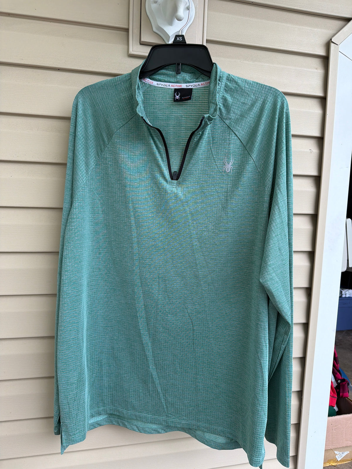 Spyder 3/4 zip Green - size Teen/Men - XL (40-42)